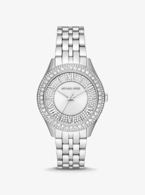 michael kors uhr pflaumenton|Harlowe Pavé Silver.